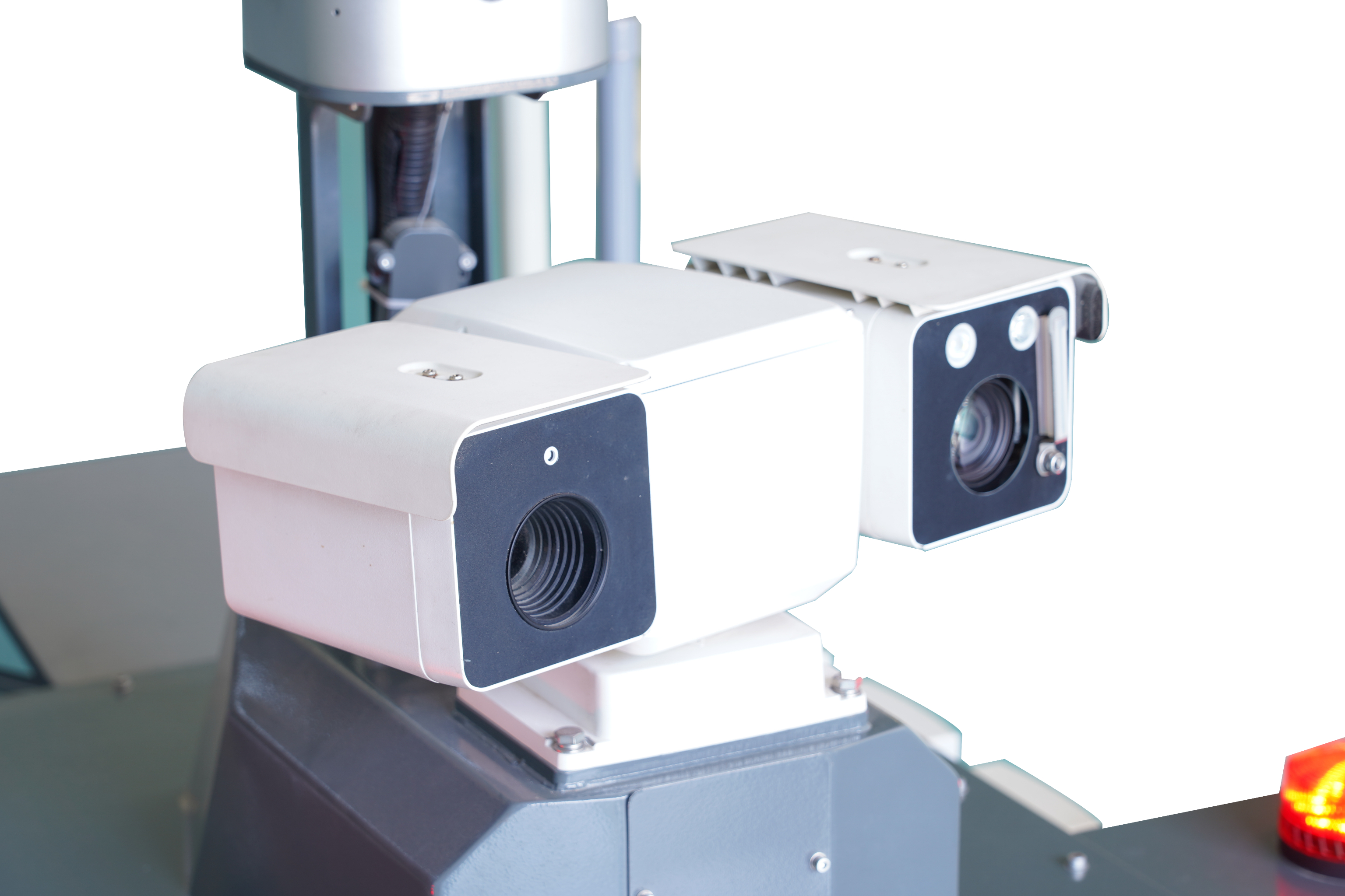Dual beam dual axis surround view gimbal