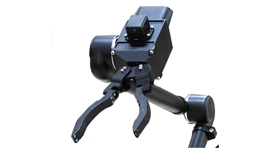 Stable placement of robotic arm for explosive discharge