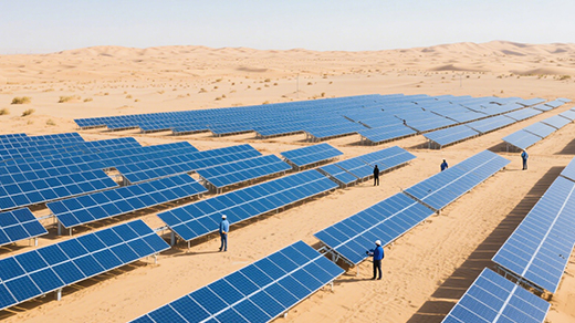 Large scale ground photovoltaic power station