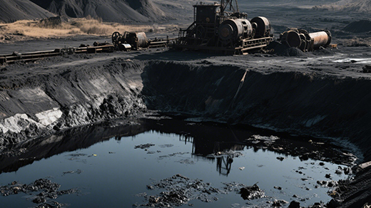 Coal mine wastewater tank treatment