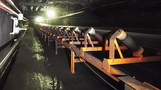 On site application in a coal mine factory