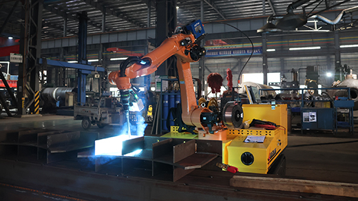 On site application in a certain boiler factory