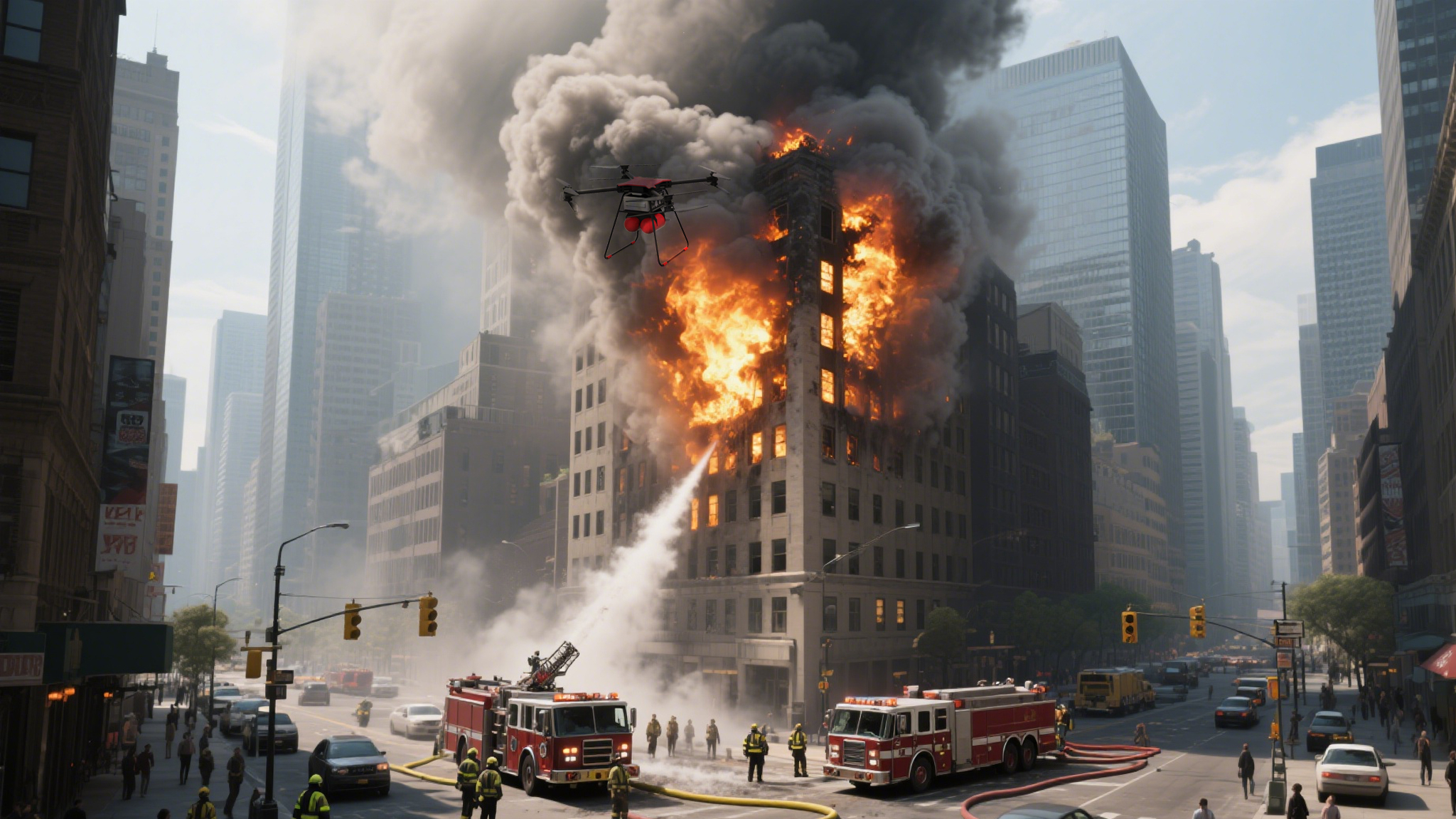 Executed firefighting and rescue mission at a certain high-rise building