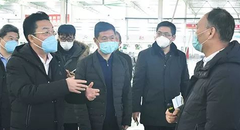 Li Yong, Deputy Secretary of the Quanshan District Committee and District Chief, visited Xinke Robotics to investigate the resumption of work and production, as well as epidemic prevention and control measures