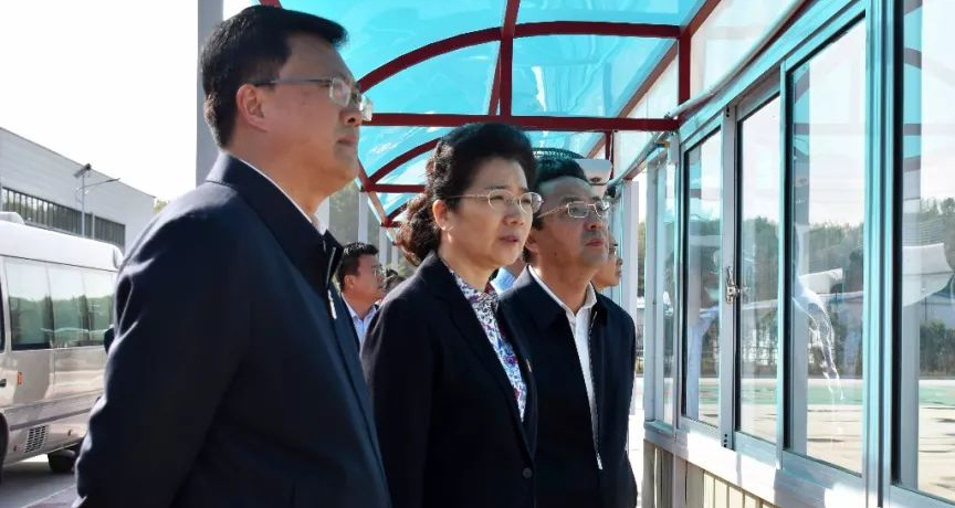 Li Shuxia, Secretary of Peixian County Party Committee, and other leaders came to the company for inspection and research